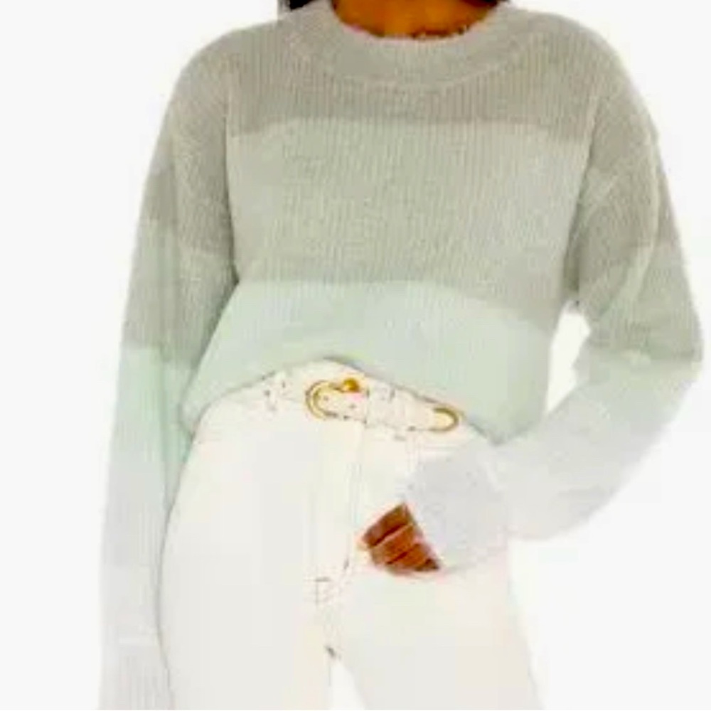 NWT: Free People Autumn Sky Pullover Sweater Color: Cloud Combo 
Size: XS